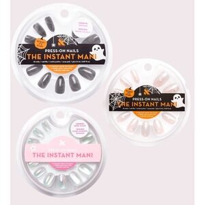Olive & June The Instant Mani Press-On Nails Lot 3 Halloween Shimmer Mixed New